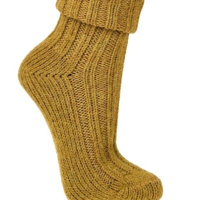 2 paires de chaussettes colorées en alpaga "Color" - Goldenrod