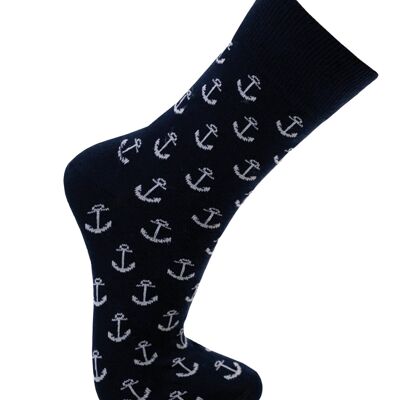 Anchor Sock - Midnight Blue