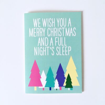 Cartolina di Natale per il sonno di una notte intera