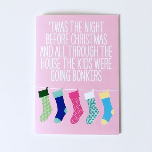 Going Bonkers Christmas Card