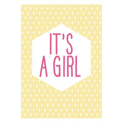 It's A Girl card