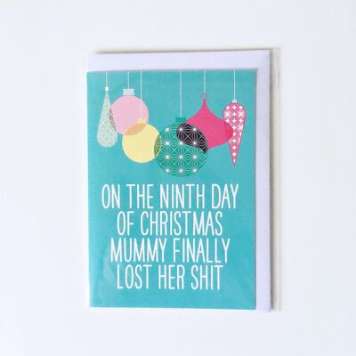On The Ninth Day Christmas Card