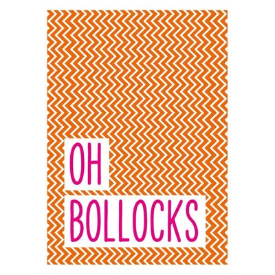 Oh Bollocks card