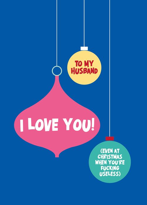 To My Husband Christmas Card