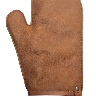 Xapron leather (BBQ) oven glove Utah - color Rust