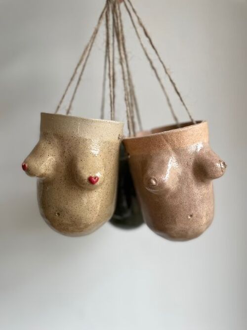 Buy wholesale Ceramic Boob Hanging pot