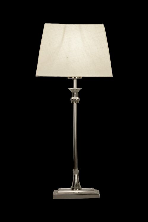 ANETTE table lamp small, silver/white