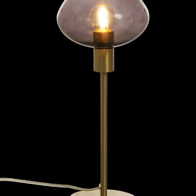 BELL table lamp high, matt brass/smoke