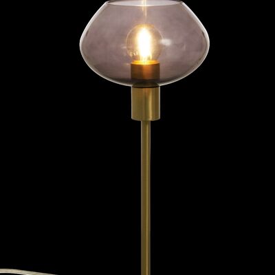 BELL table lamp high, matt brass / smoke