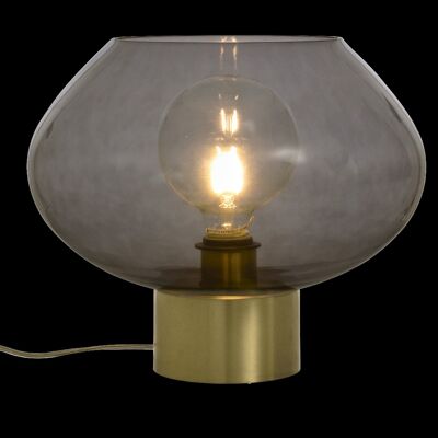 BELL table lamp big, matt brass/smoke