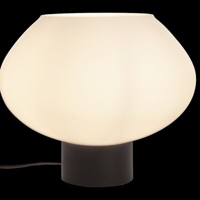Lampe de table BELL grande, noir / blanc