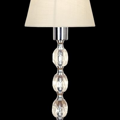 JOHANNA table lamp, chrome/white