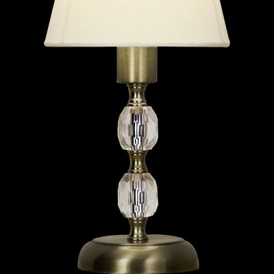 Lampe de table JOHANNA mini, antique / blanc