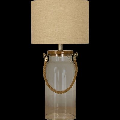 Lámpara de mesa KOJ, transparente / natural
