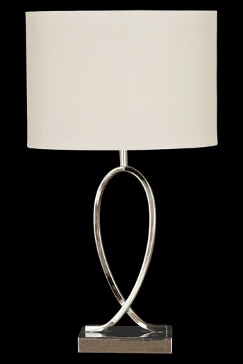 Lampe de table POSH, chrome / blanc 1