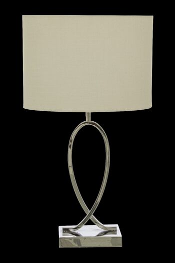 Lampe de table POSH, chrome / blanc 3