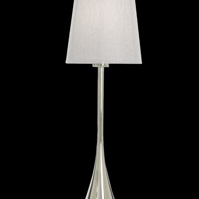SPIRA table lamp small, chrome/grey
