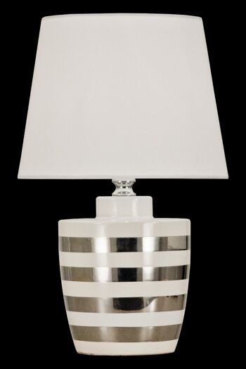 Lampe de table TANGO, blanc / argent
