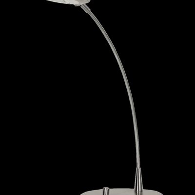 MOTO table lamp, steel/chrome