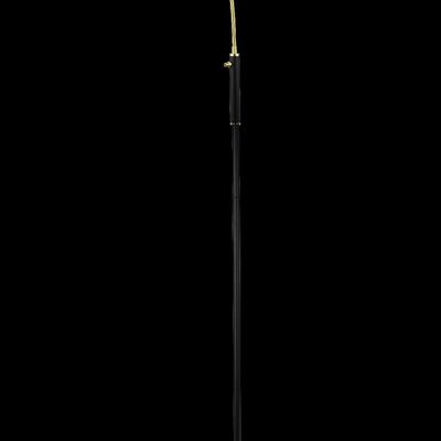 BALDER floor lamp 1-light, black/matt brass