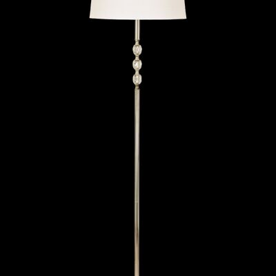 JOHANNA floor lamp, chrome / white
