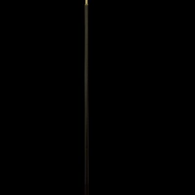 LJUSDAL floor lamp 1-arm, black/brass