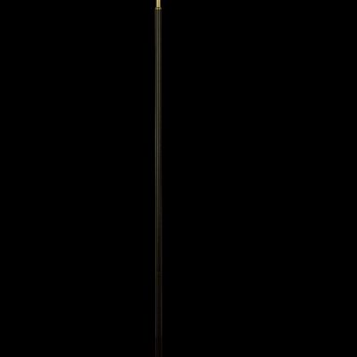 LJUSDAL floor lamp 1-arm, black / brass