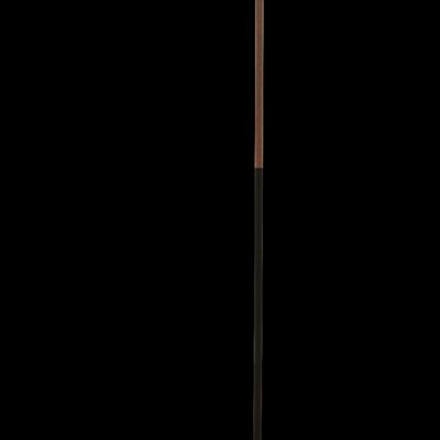 LJUSDAL lámpara de pie 1 brazo, negro / nogal