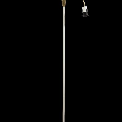 LJUSDAL floor lamp 3-arm, white / matt brass