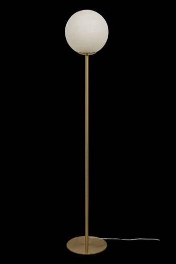 Lampadaire MOLECULE, laiton mat / blanc 3