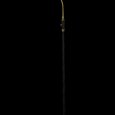 Lámpara de pie OSLO, negro / latón