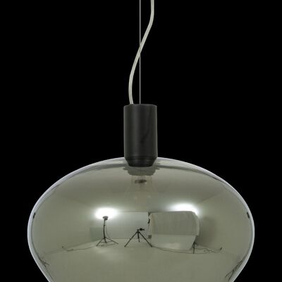 BELL pendant lamp 35cm, black/smoke