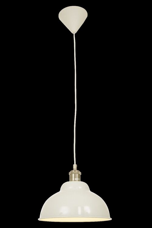 BONNIE pendant lamp 25cm, white/silver