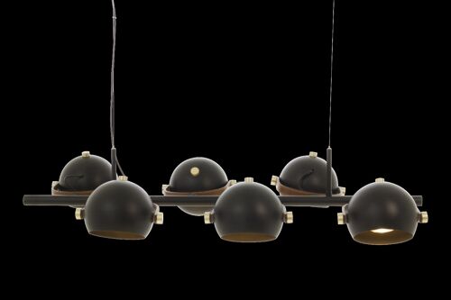 BOW pendant 6-light, black