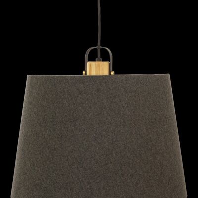 GEILO pendant lamp 45cm, grey/black/wood