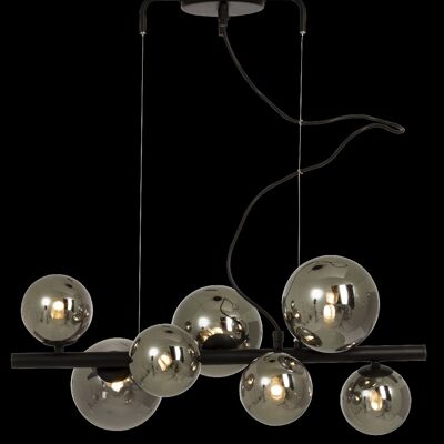 MOLEKYL pendant lamp L58, black/smoke