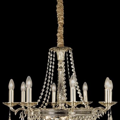 ROYAL chandelier, antique silver