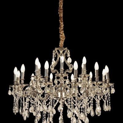 WINDSOR chandelier 18-arm silver