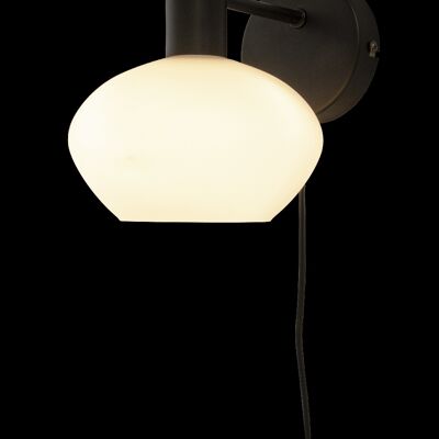 BELL wall lamp, black/white