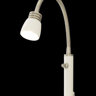EKETORP bedside lamp, white/steel