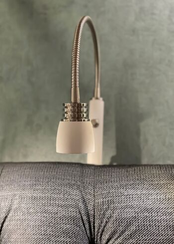 Lampe de chevet EKETORP, blanc / acier 2