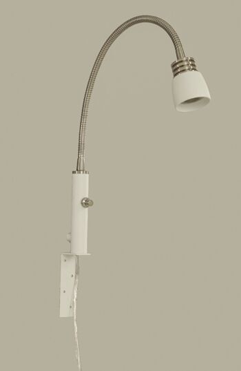 Lampe de chevet EKETORP, blanc / acier 3