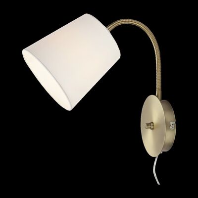 LJUSDAL wall lamp, antique/white