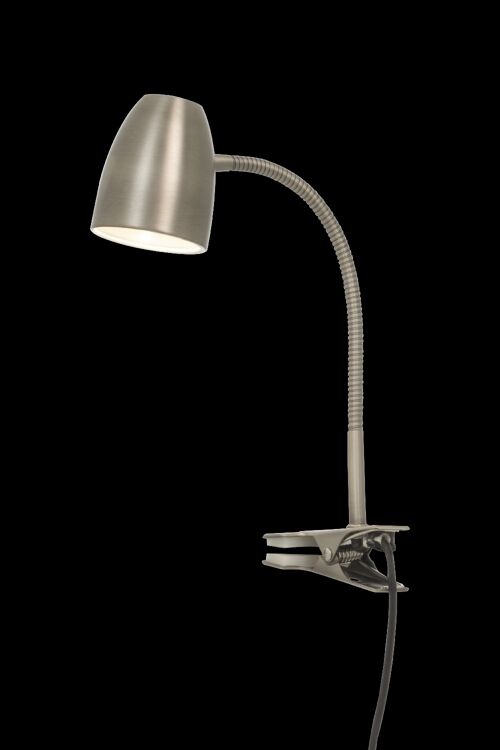 SANDNES clip lamp, pewter