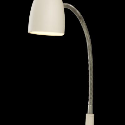 SANDNES bedside lamp, white/chrome