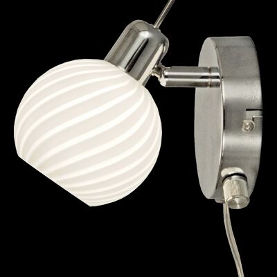 VENUS 1-SPOT wall lamp chrome/white