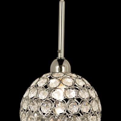 AIDA window pendant, chrome/clear