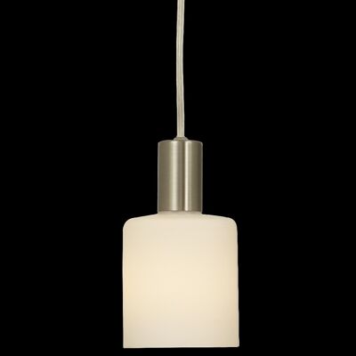 CYLINDER window pendant, satin/opal white