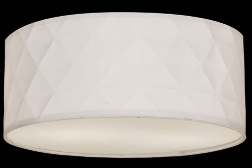 BENDIR ceiling lamp, white rhombus
