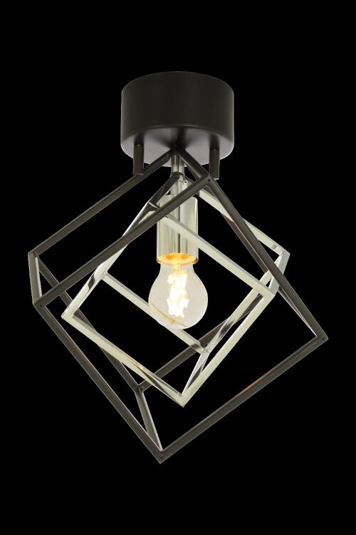 CUBES ceiling lamp black/chrome